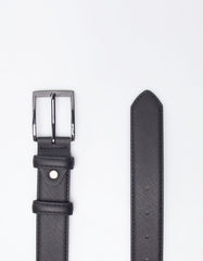 Textured faux leather belt