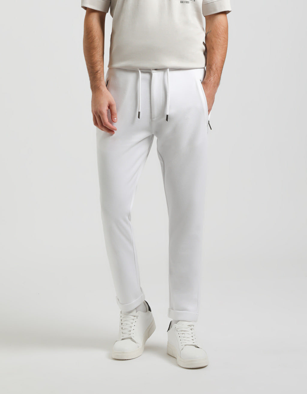 Jogger in felpa|Colore:Off white