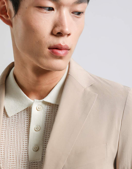 Giacca tinta unita|Colore:Beige