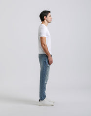 Jeans slim fit con strappi