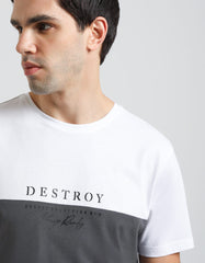 T-shirt fantasia colorblock