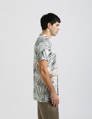 Patterned viscose half sleeve shirt