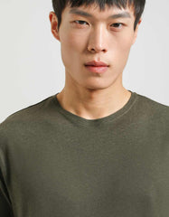 Linen-blend T-shirt