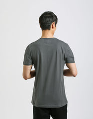 T-shirt con stampa a rilievo