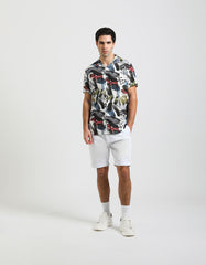 Bermuda chino in cotone|Colore:Bianco