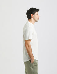 Linen-blend polo shirt