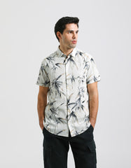 Half-sleeve 100% cotton shirt with pattern