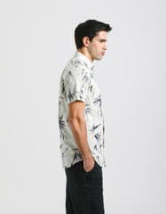 Half-sleeve 100% cotton shirt with pattern