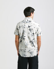 Half-sleeve 100% cotton shirt with pattern