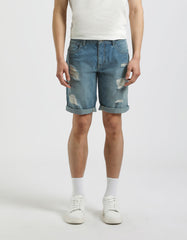 Regular Fit Denim Bermuda Shorts