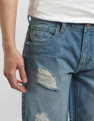 Regular Fit Denim Bermuda Shorts