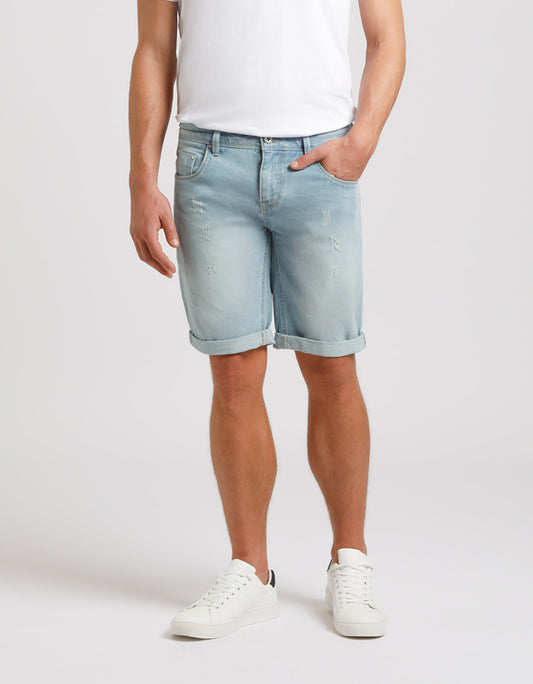 Regular Fit Denim Bermuda Shorts