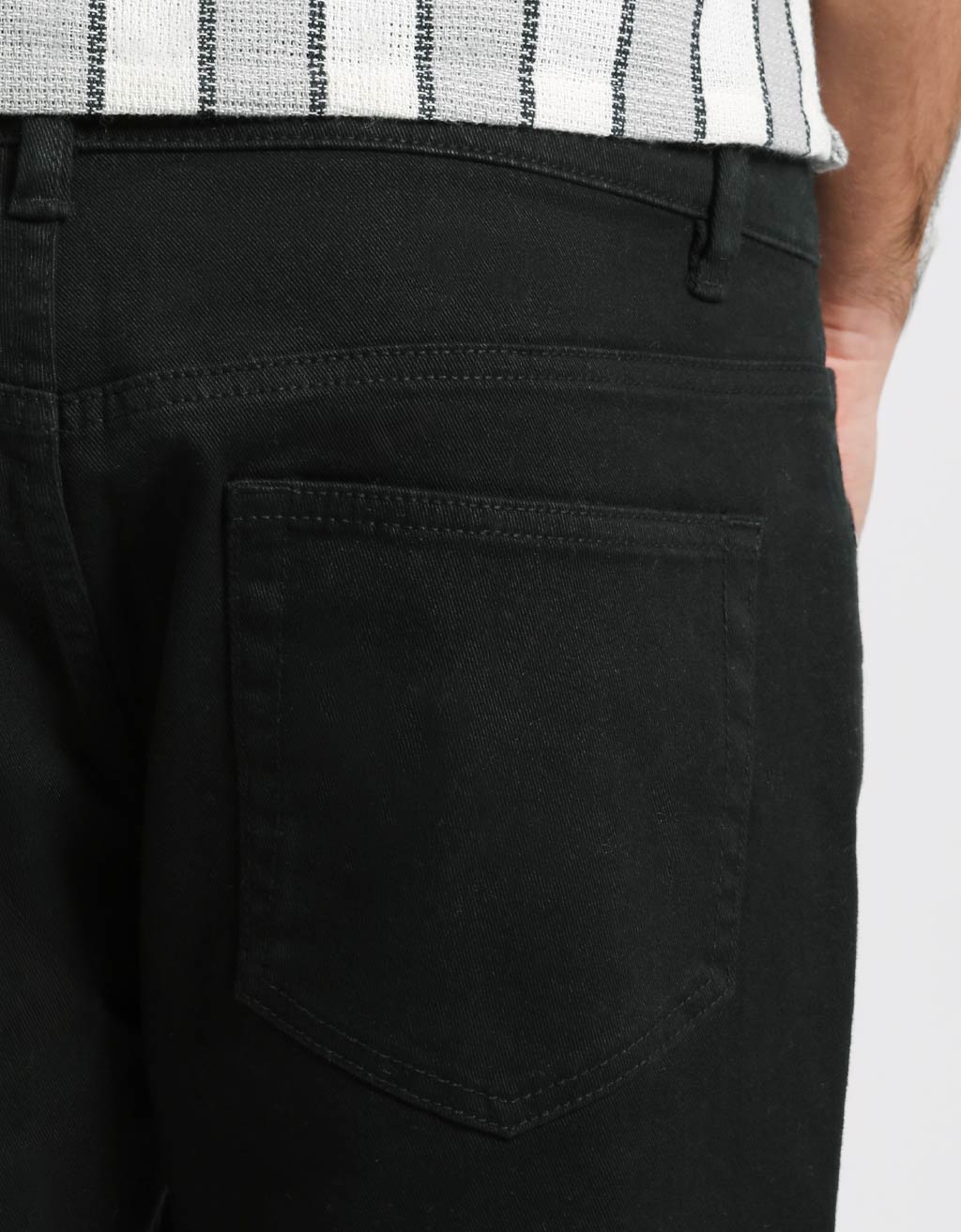 Bermuda cinque tasche elastico|Colore:Nero