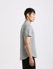 Camicia mezza manica misto lino|Colore:Grigio