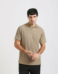 Structured polo shirt