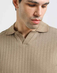 Structured polo shirt