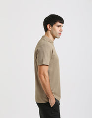 Structured polo shirt