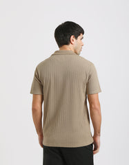 Structured polo shirt