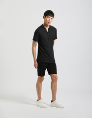 Serafino neck T-shirt