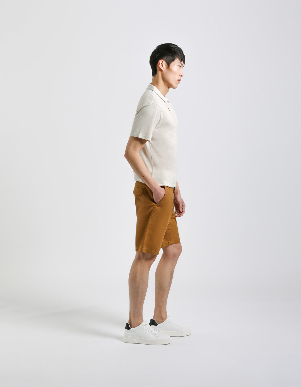 Bermuda chino 100% cotone|Colore:Cammello