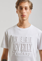 T-shirt con stampa a rilievo |Colore:Bianco