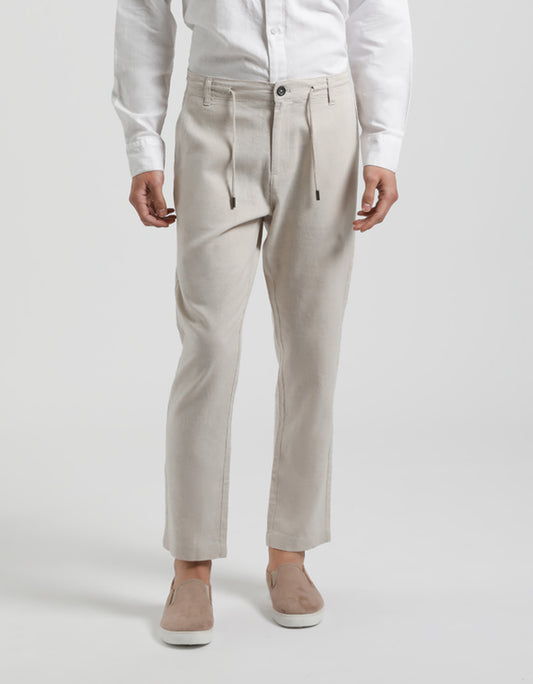 Pantaloni misto lino