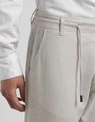Linen blend trousers