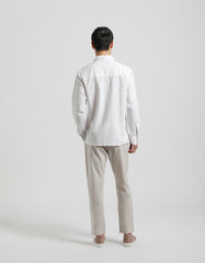 Linen blend trousers