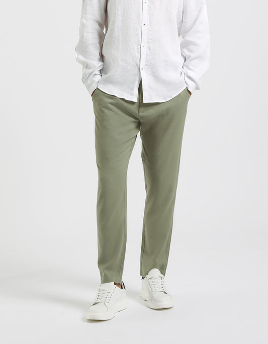 Pantaloni misto lino