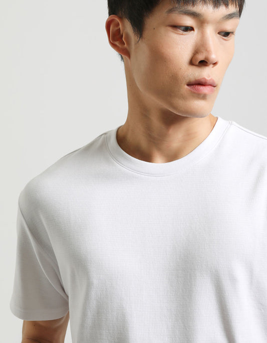 T-shirt strutturata|Colore:Bianco