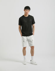 T-shirt a righe strutturate