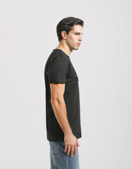 T-shirt with embossed print