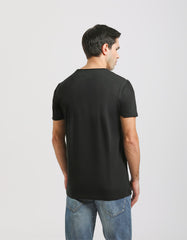 T-shirt with embossed print