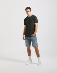 T-shirt with embossed print