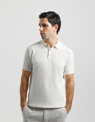 Knitted polo shirt