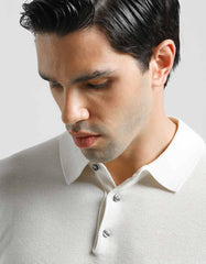 Knitted polo shirt