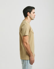 T-shirt with embossed print