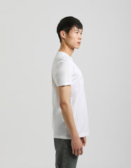 T-shirt with embossed print