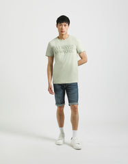 T-shirt with embossed print