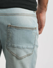 Slim-fit denim bermuda shorts