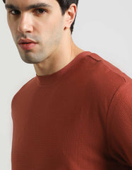 Structured viscose T-shirt