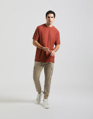 Pantaloni cargo in cotone|Colore:Beige