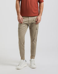 Pantaloni cargo in cotone|Colore:Beige
