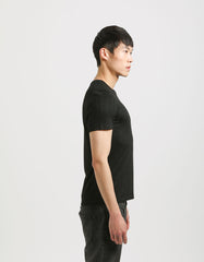 Ribbed viscose T-shirt