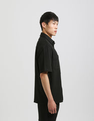 Half-sleeve shirt with large pockets