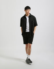Half-sleeve shirt with large pockets