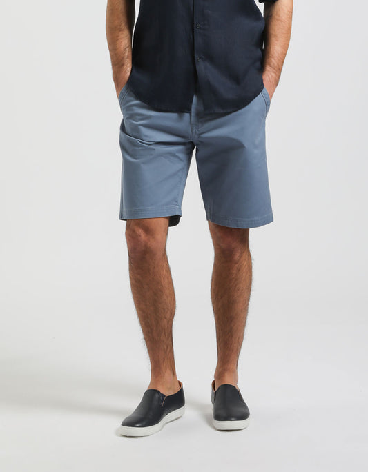 Bermuda chino 100% cotone|Colore:Ciano