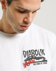 T-shirt con stampa "DIABOLIK"