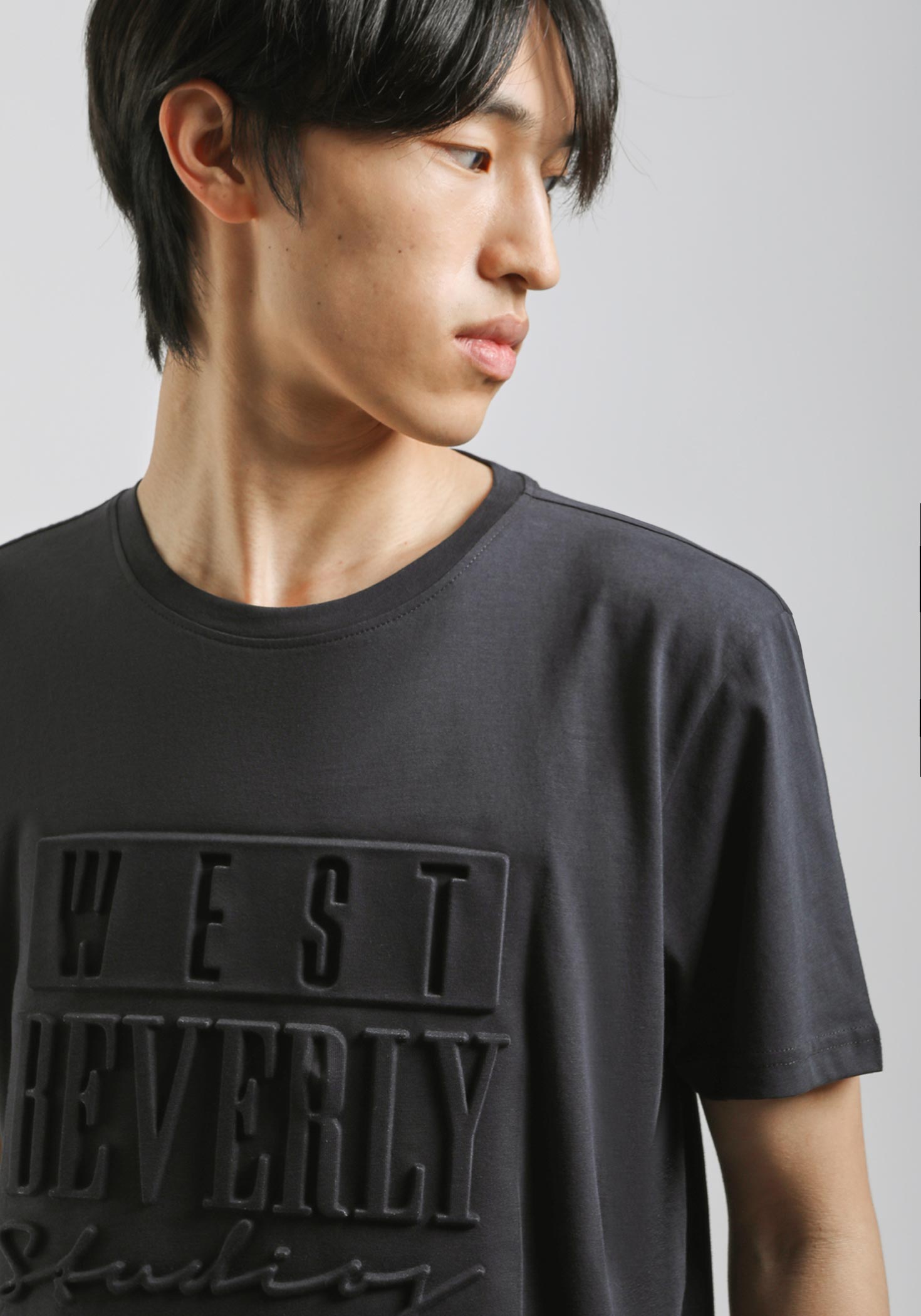 T-shirt con stampa a rilievo |Colore:Blue