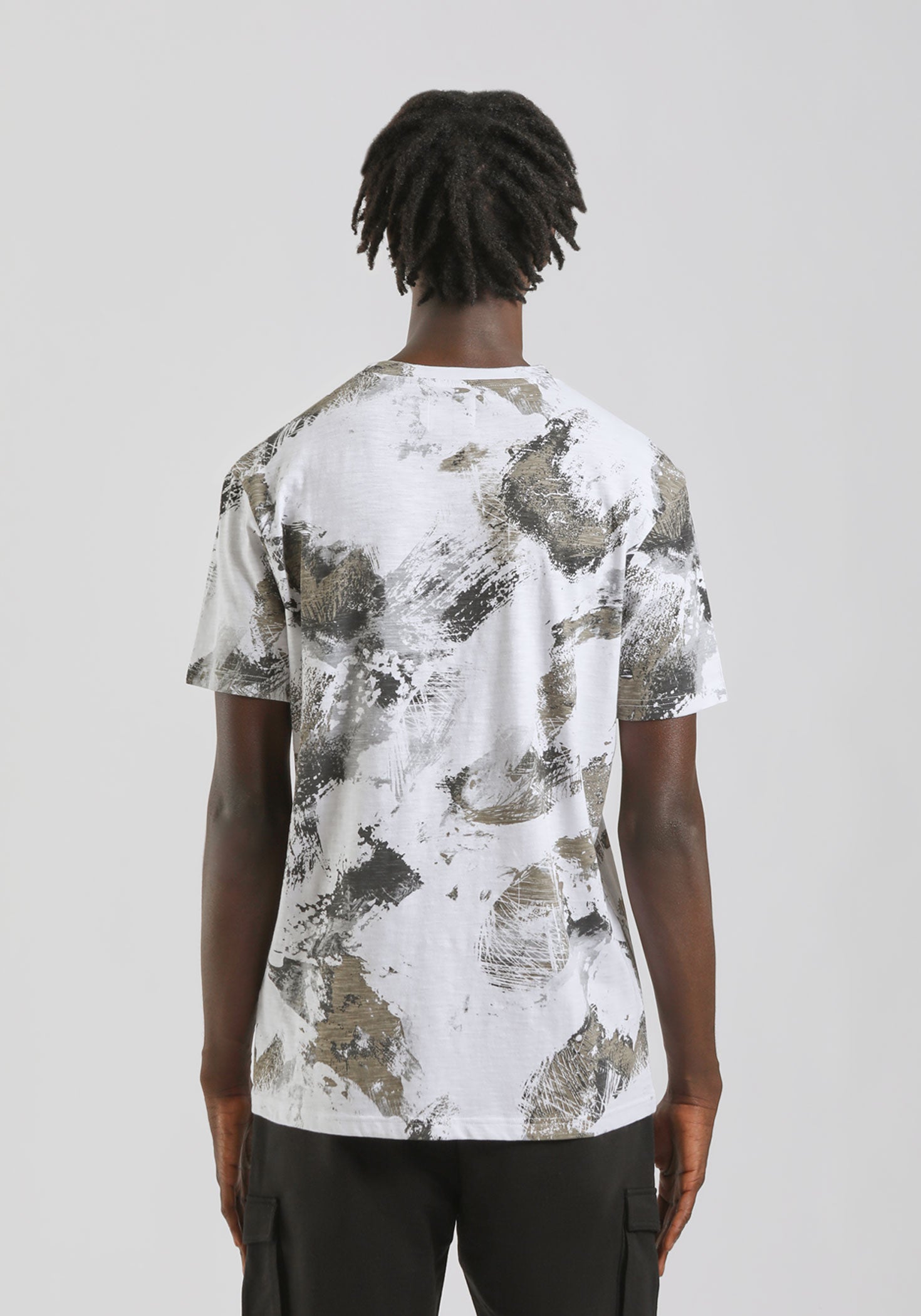 T-shirt fantasia 100% cotone|Colore:Bianco